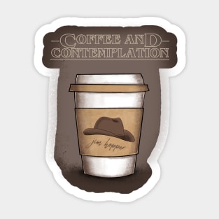 Coffee and Contemplation Sticker